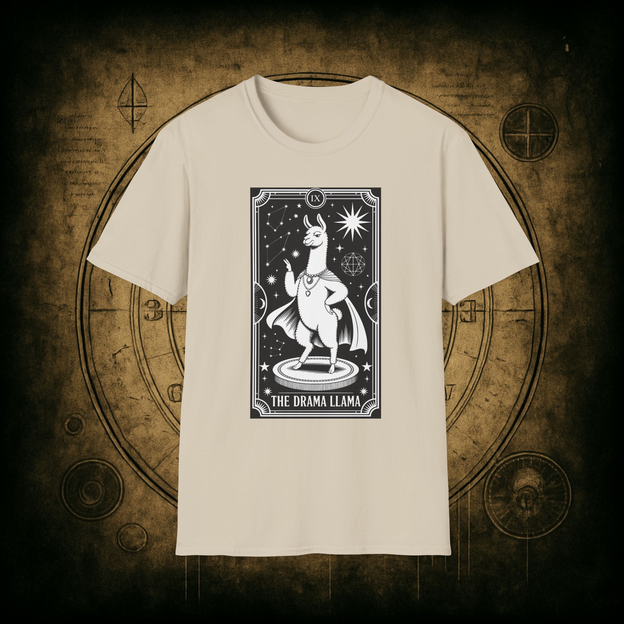 The Drama Llama Tarot Unisex T-Shirt - Image 17