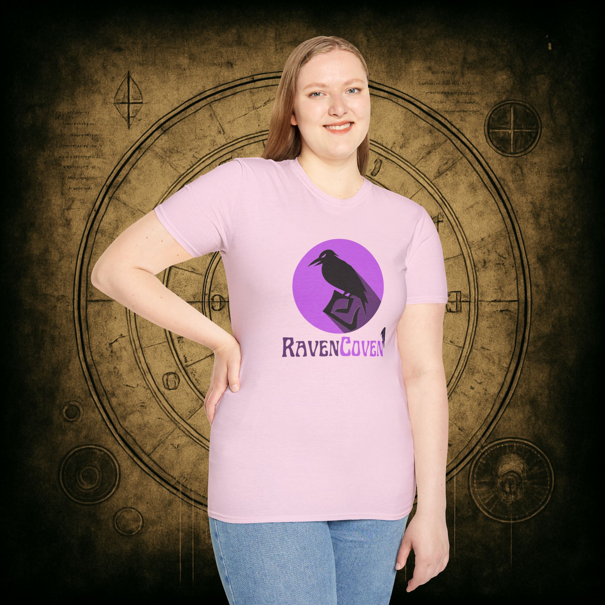 Raven Coven Logo Unisex T-Shirt - Image 65