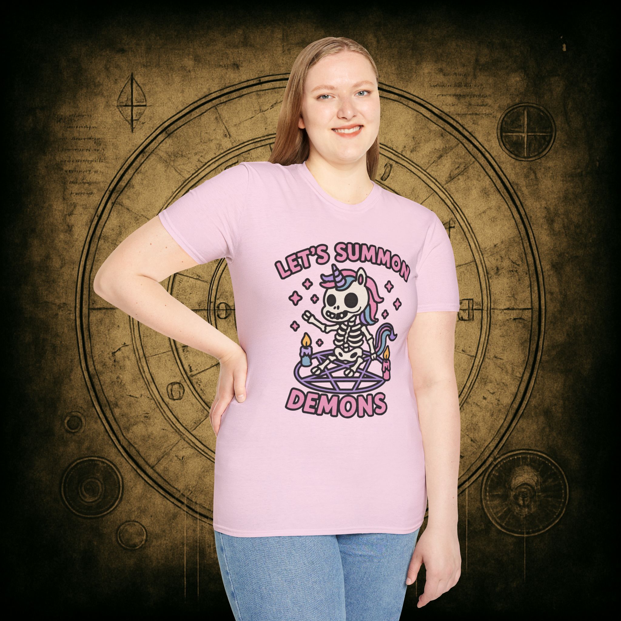 Let's Summon Demons Unisex T-shirt - Image 3