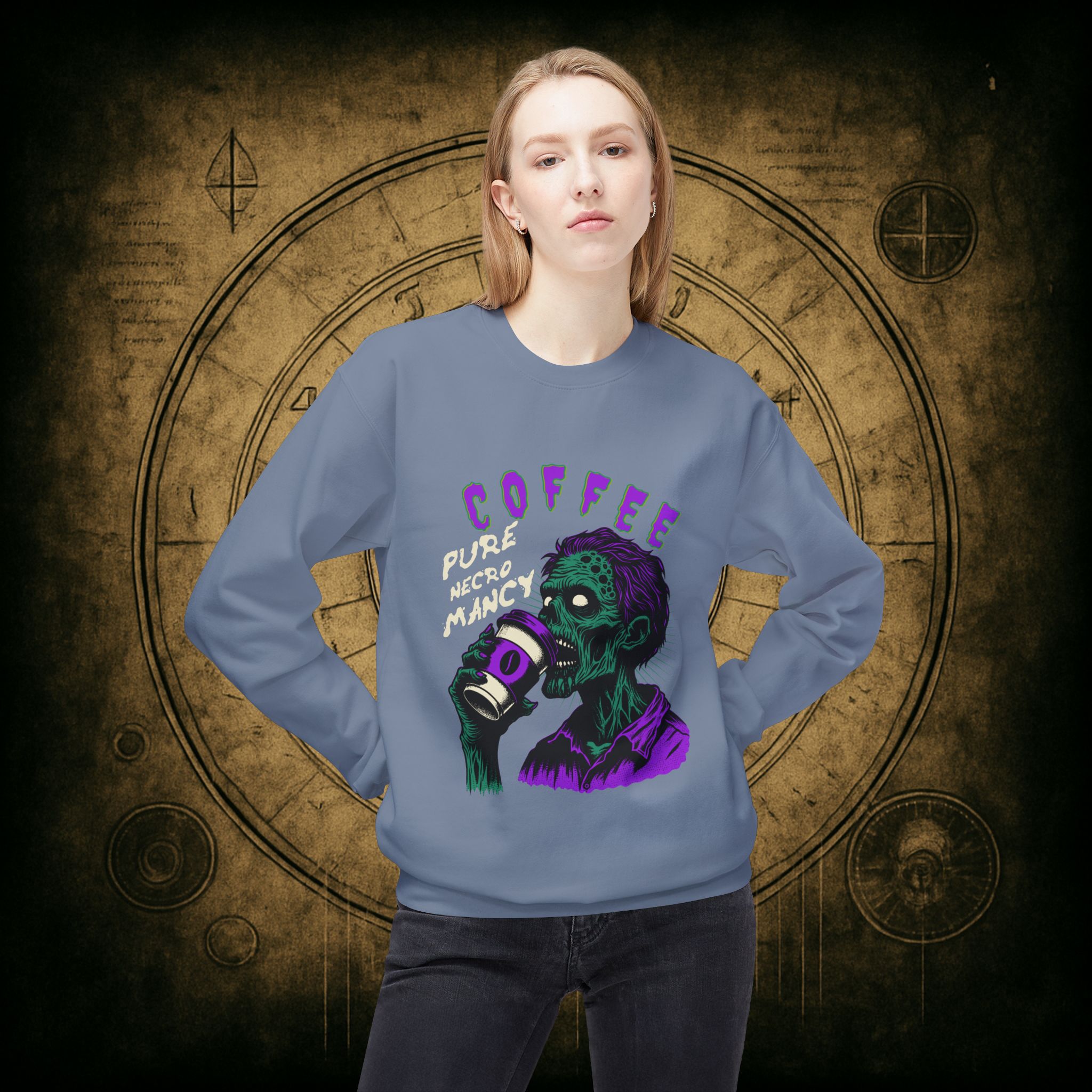 Zombie Coffee Necromancy Sweatshirt - Image 29