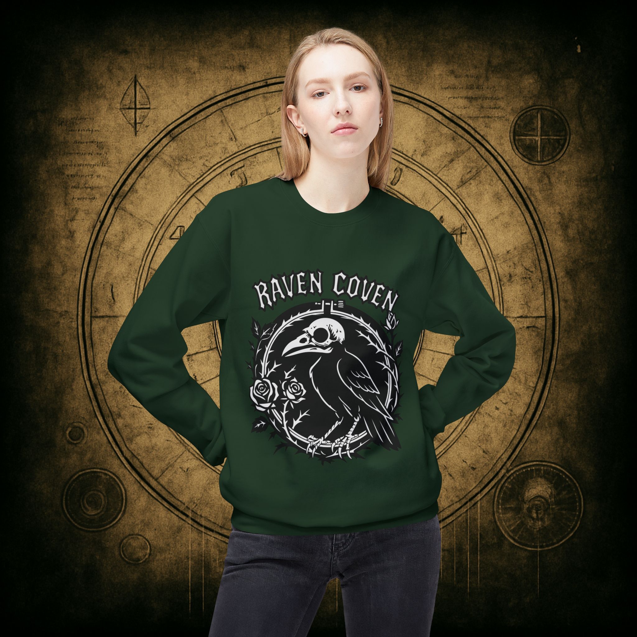 Raven of the Coven Raven Unisex Sweatshirt - Image 17