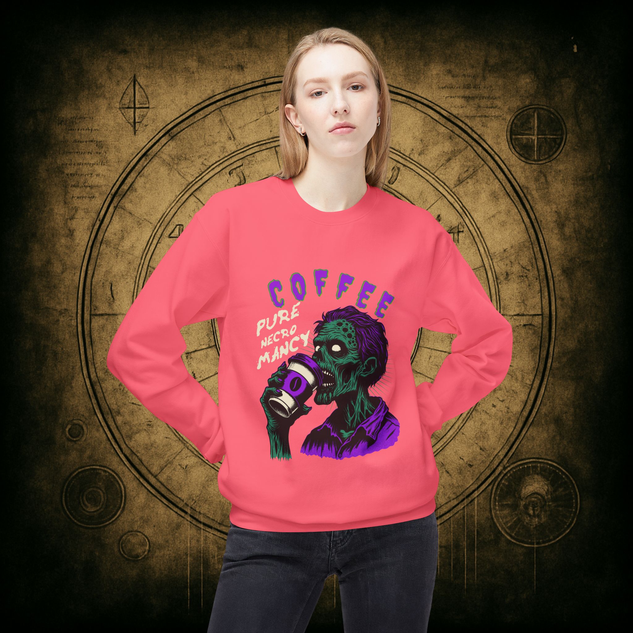 Zombie Coffee Necromancy Sweatshirt - Image 41