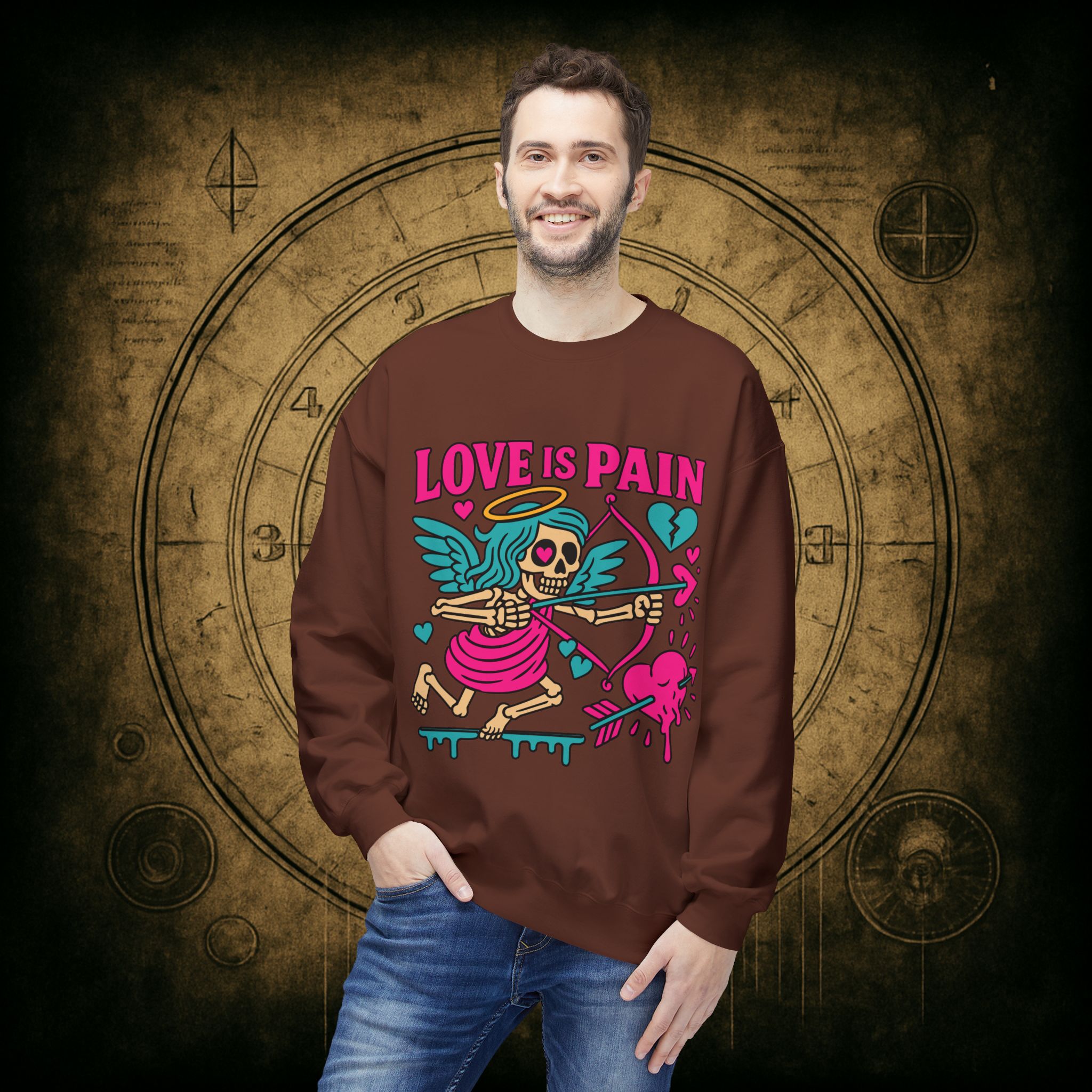 Cupid: Love Is Pain – Unisex Sweatshirt - Image 12