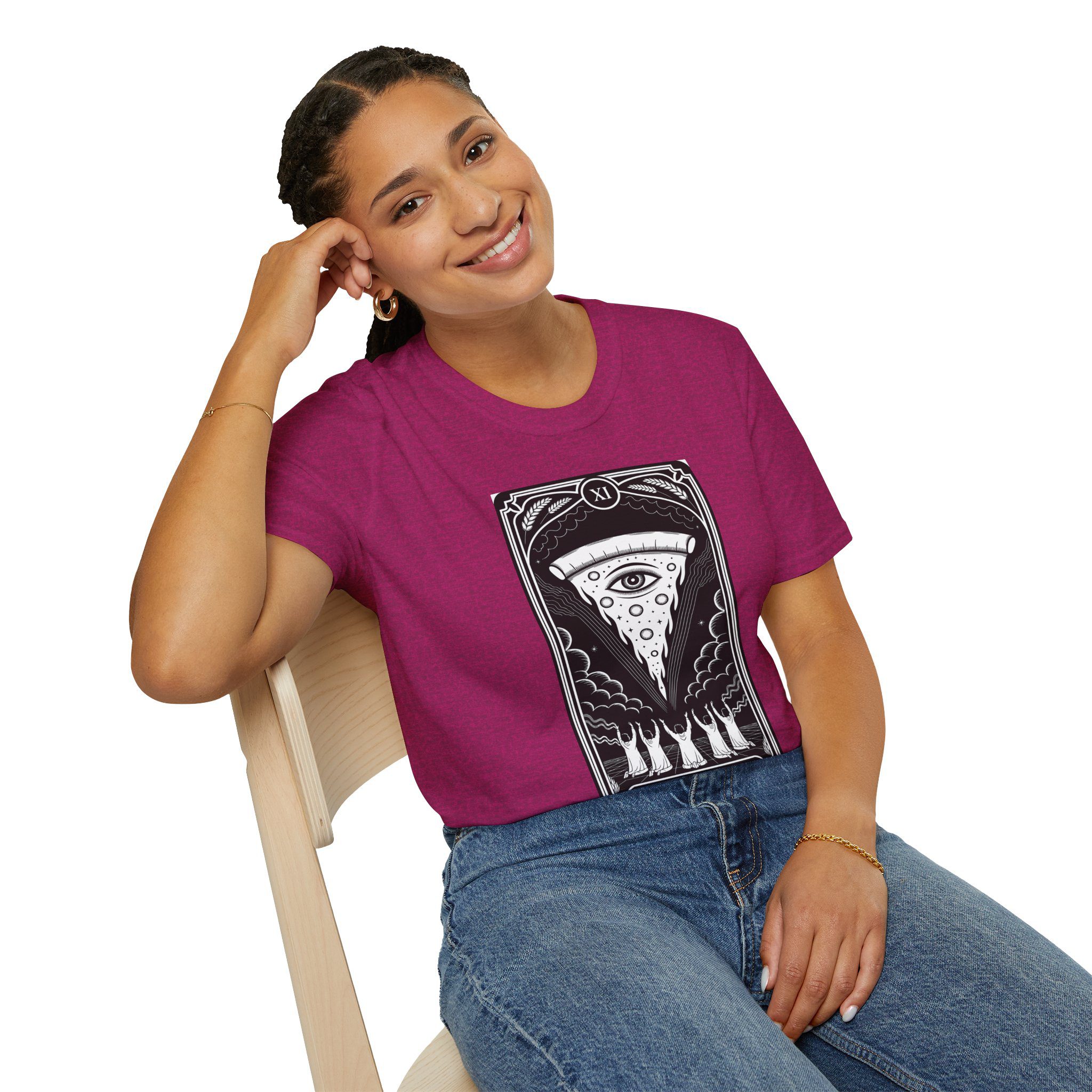 The Pizza Tarot Unisex T-Shirt - Image 41
