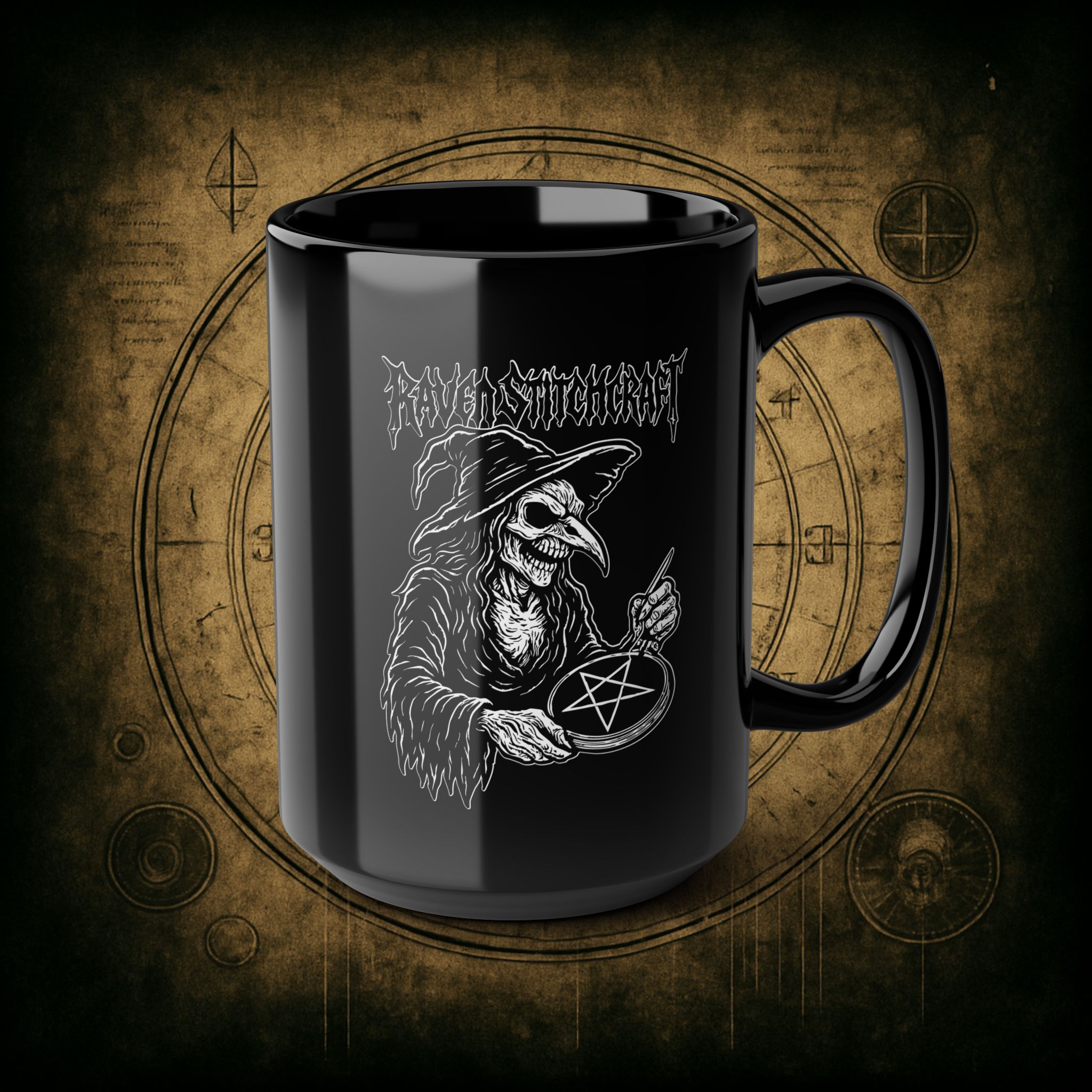 Raven Stitcher Ceramic Mug - Image 10