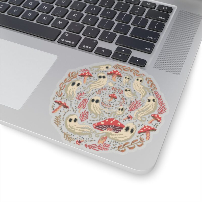 Spiral Mushrooms & Ghosts Kiss-Cut Sticker - Image 17