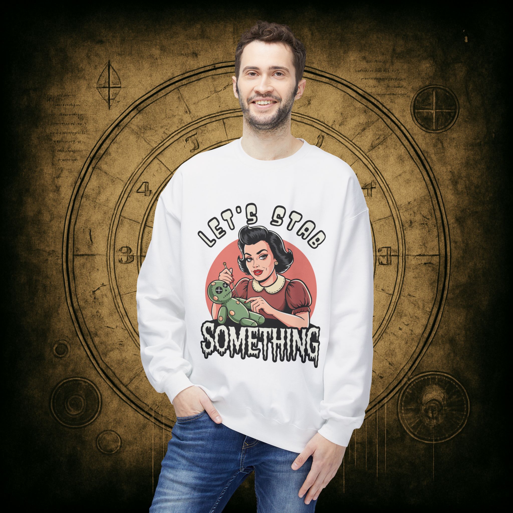Let’s Stab Something Unisex Sweatshirt - Image 9