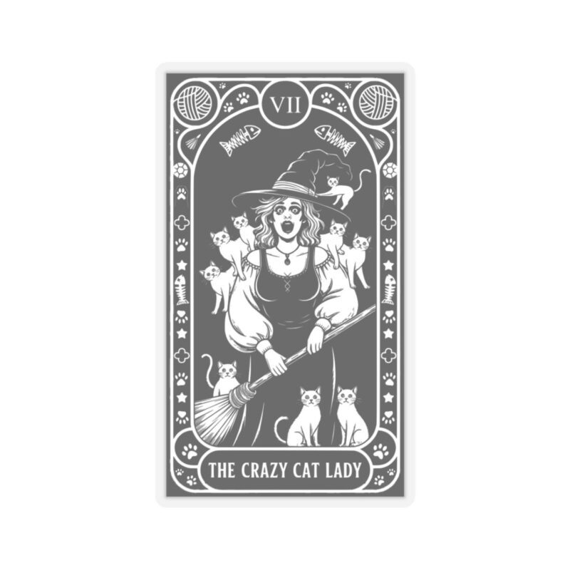 The Crazy Cat Lady Tarot Kiss-Cut Sticker - Image 10