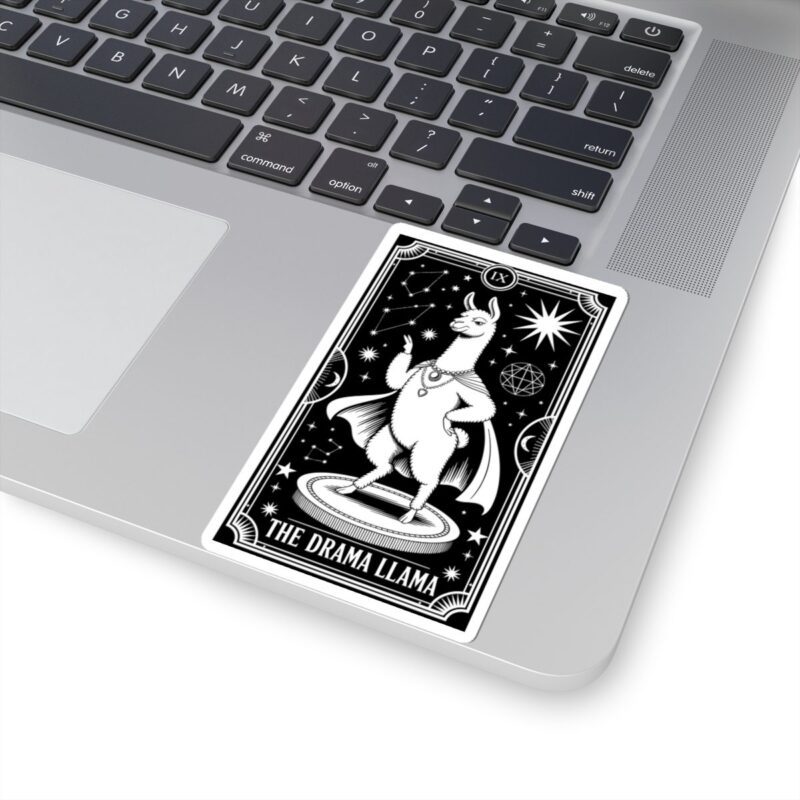 The Drama Llama Tarot Kiss-Cut Sticker - Image 2