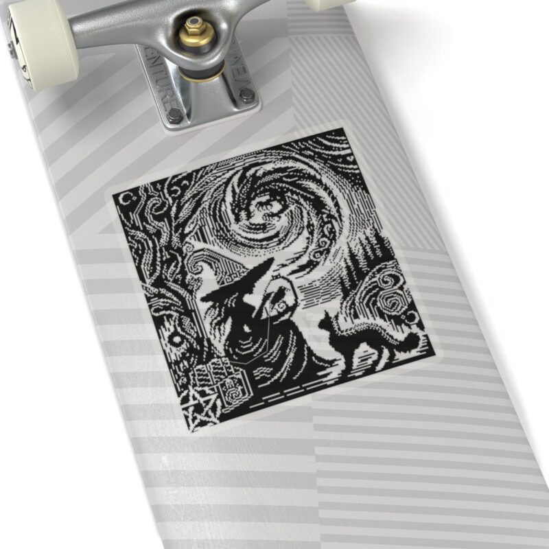 Woodcut Stitch Witch Kiss-Cut Sticker - Image 20