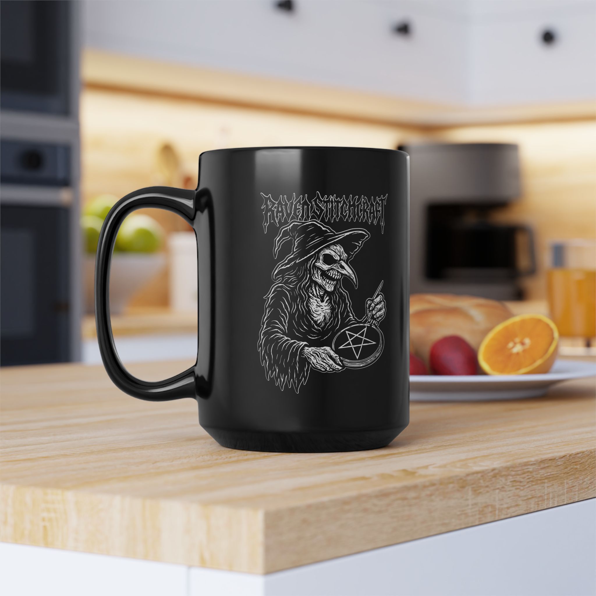 Raven Stitcher Ceramic Mug - Image 11