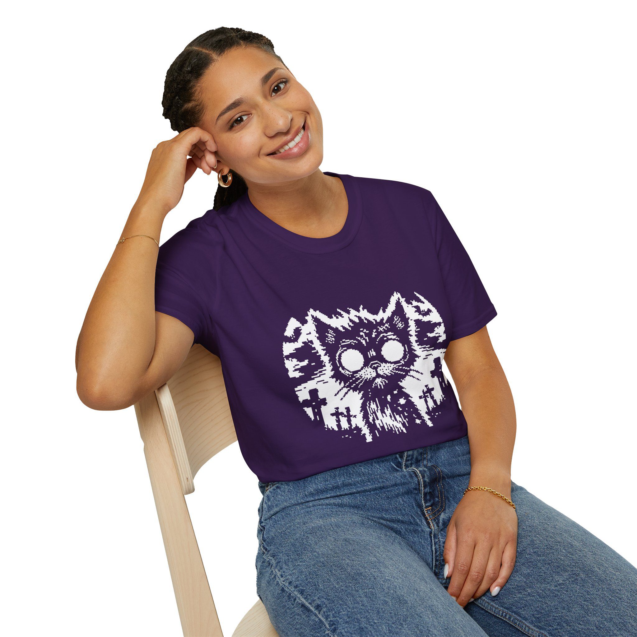 Zombie Cat Unisex T-Shirt - Image 61