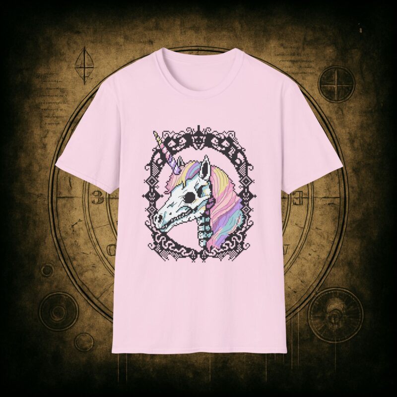 Pastel Goth Skeleton Unicorn  Unisex T-shirt