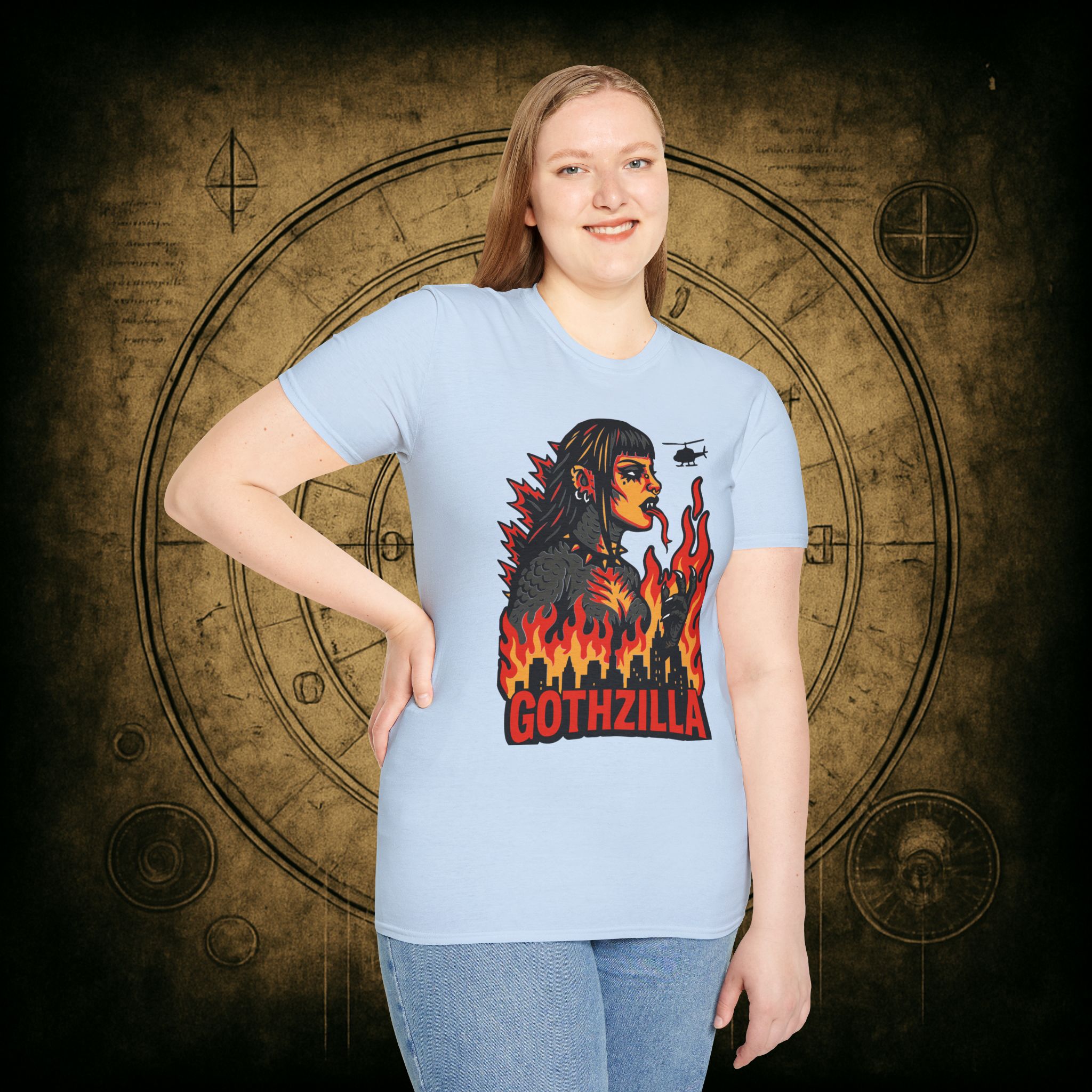 Gothzilla Unisex T-shirt - Image 50