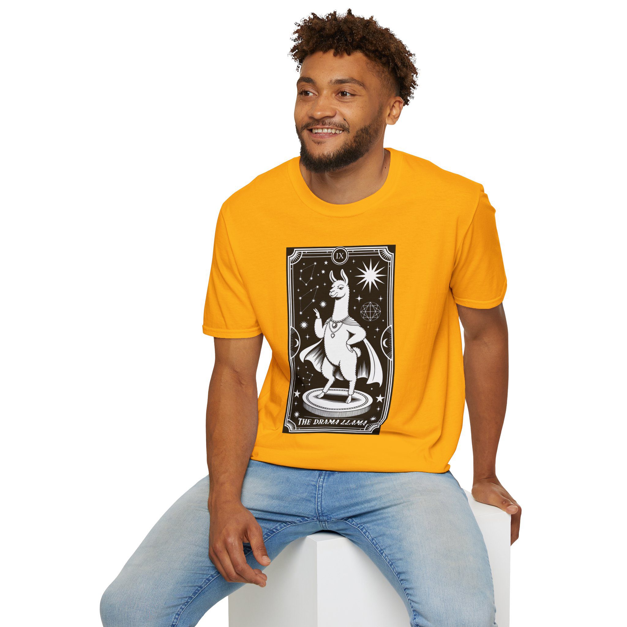 The Drama Llama Tarot Unisex T-Shirt - Image 26