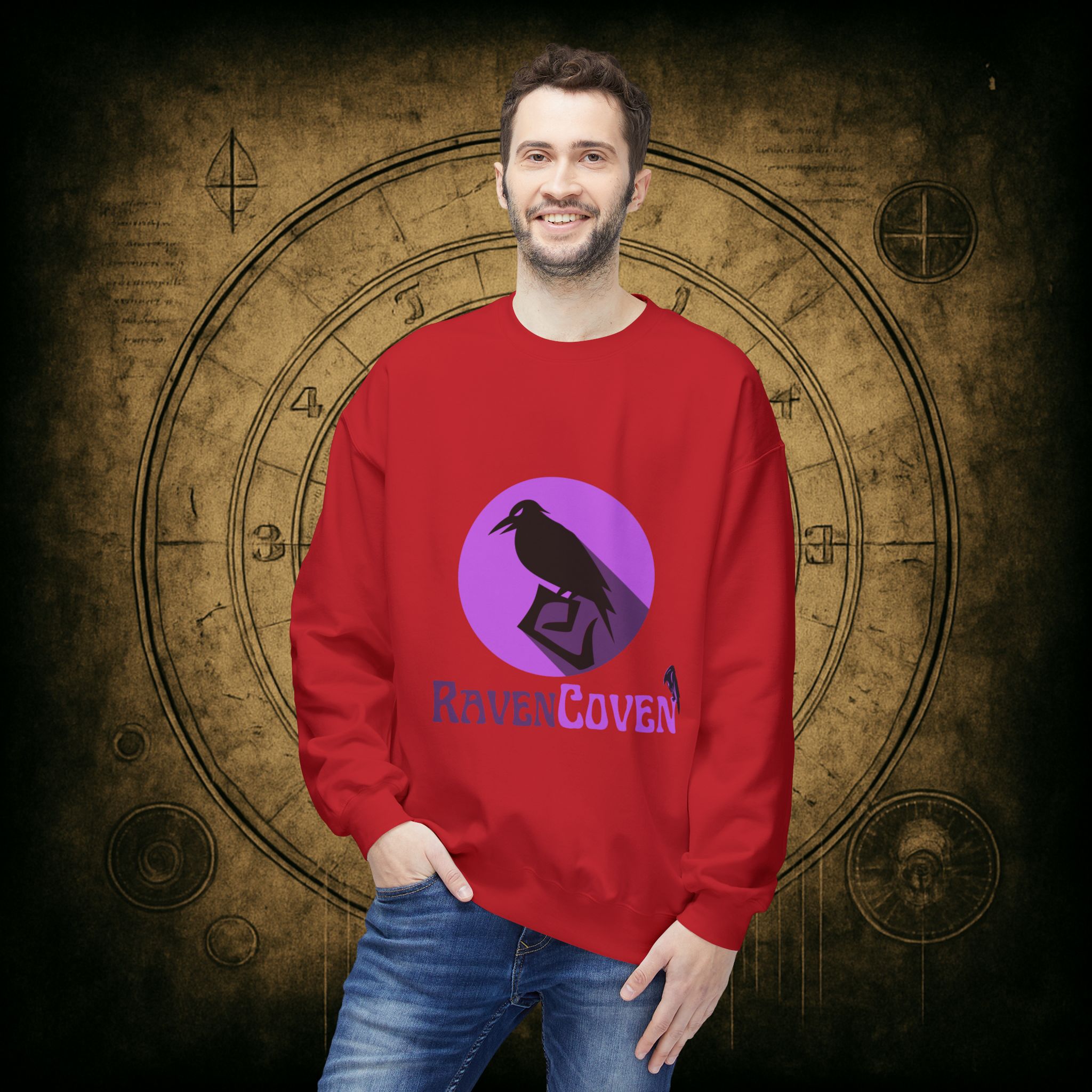 Raven Coven Logo Unisex Sweatshirt - Image 6
