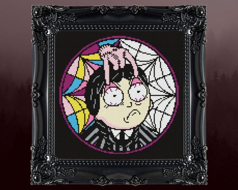 Wednesday Addams Family Cross Stitch Pattern Set-8 Designs - Image 8