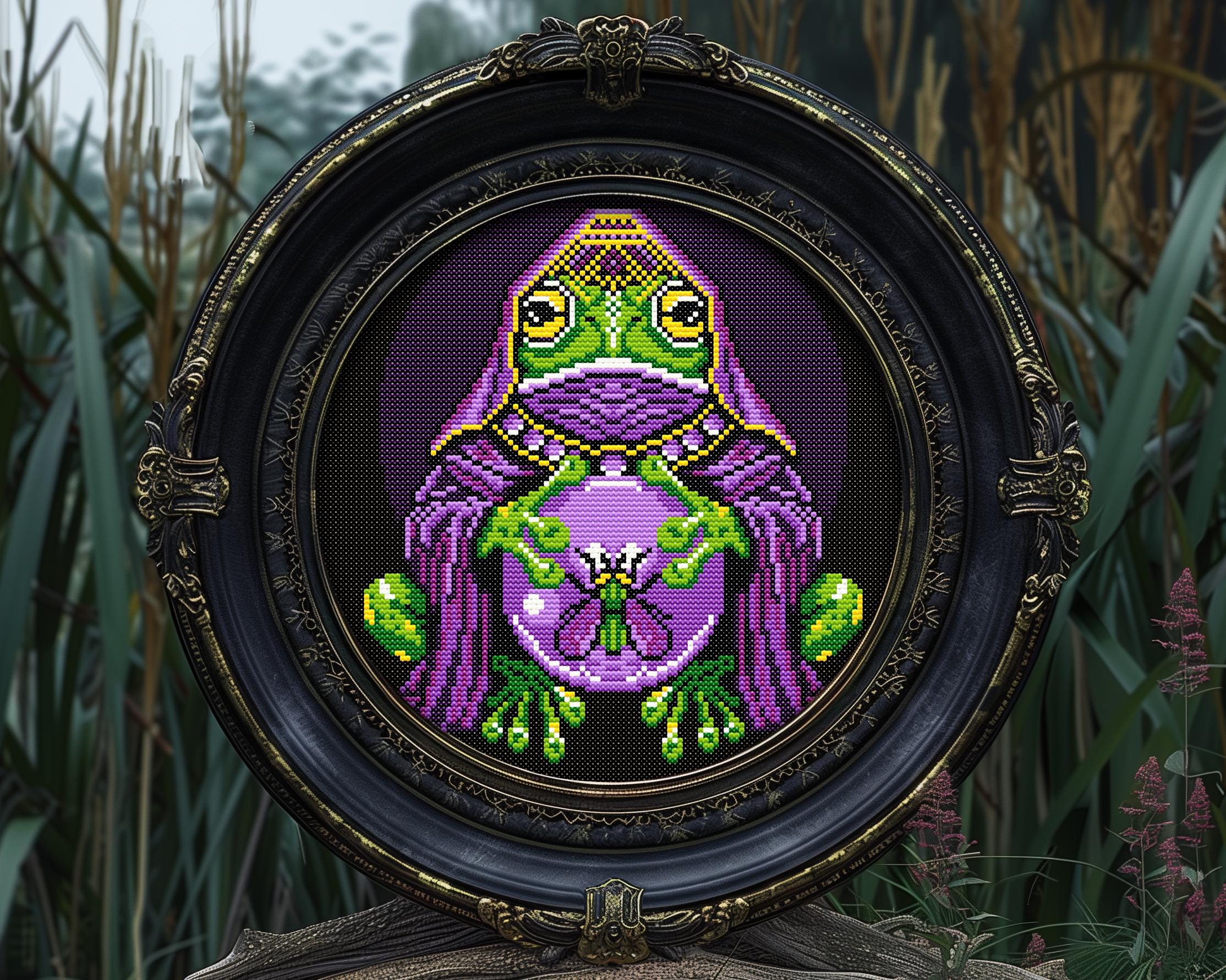 Oracle Frog Cross Stitch Pattern - Image 6