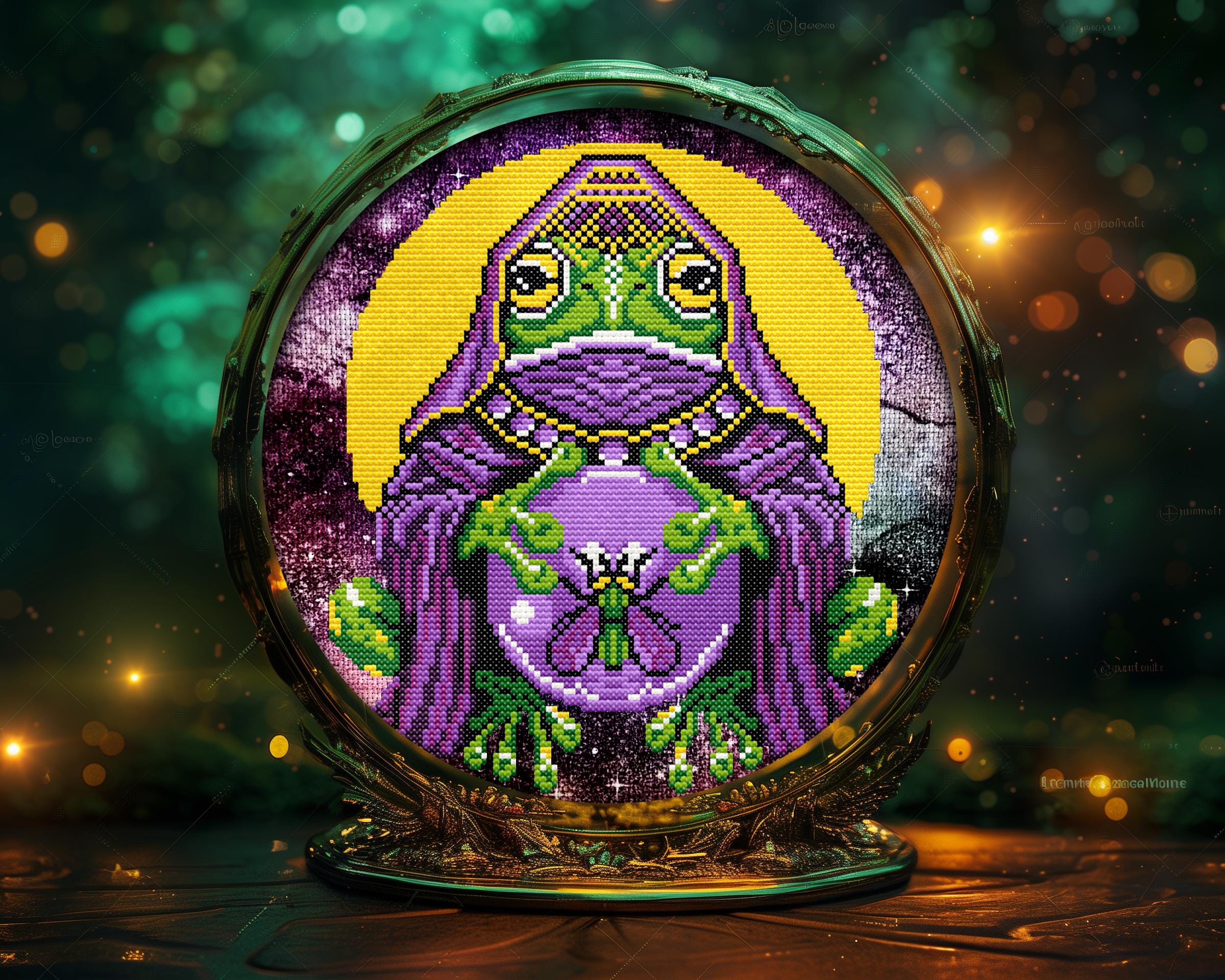 Oracle Frog Cross Stitch Pattern - Image 7