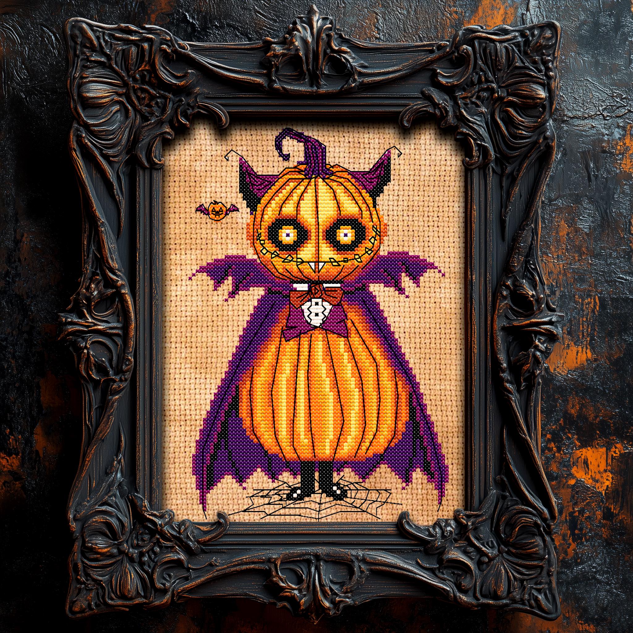 Count Pumpcula Cross Stitch Pattern - Image 10