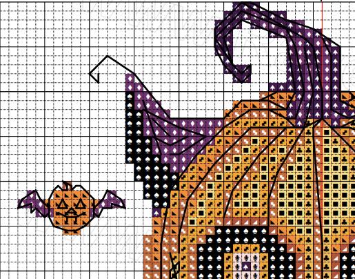 Count Pumpcula Cross Stitch Pattern - Image 6