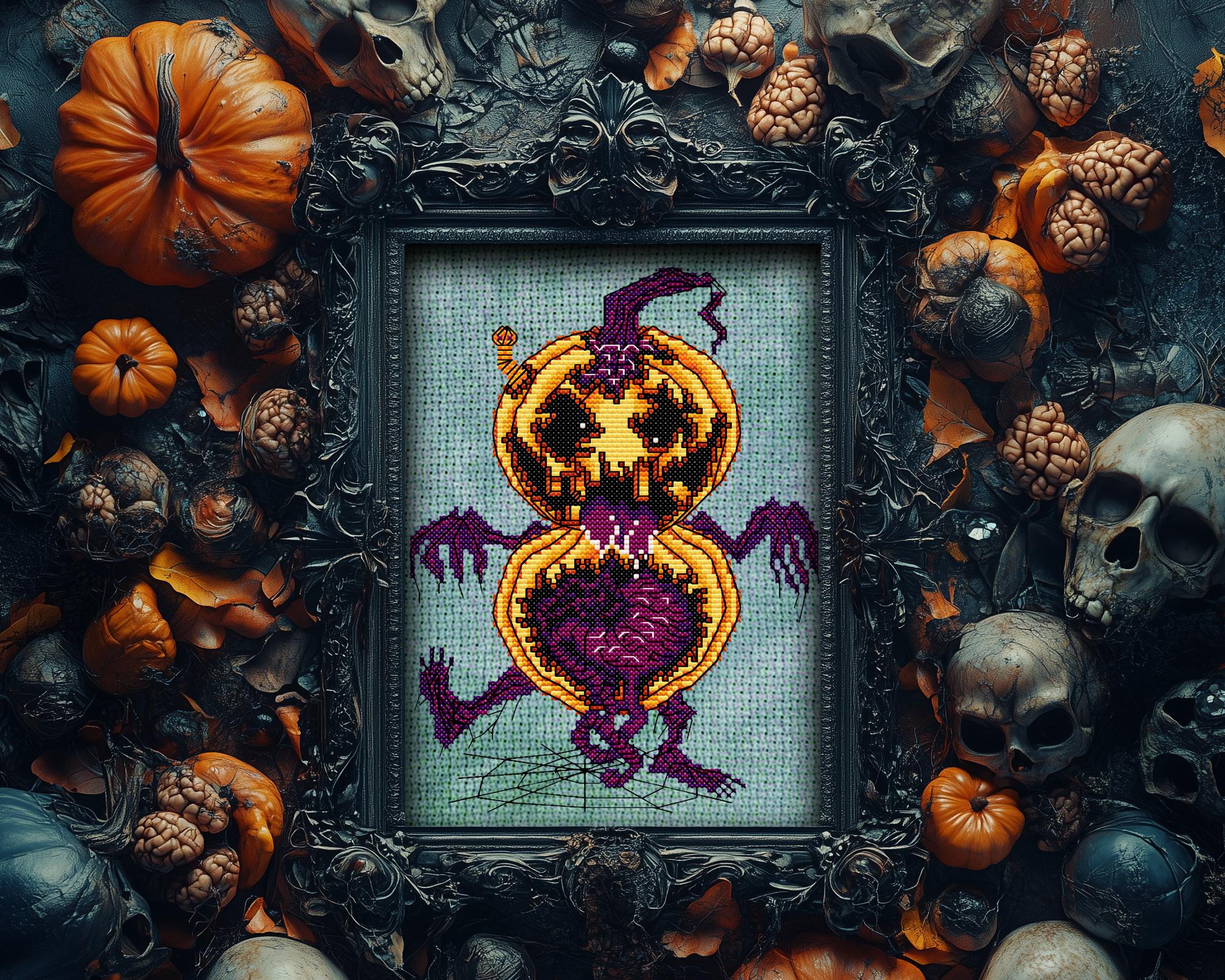 Zombkin Cross Stitch Pattern - Image 7
