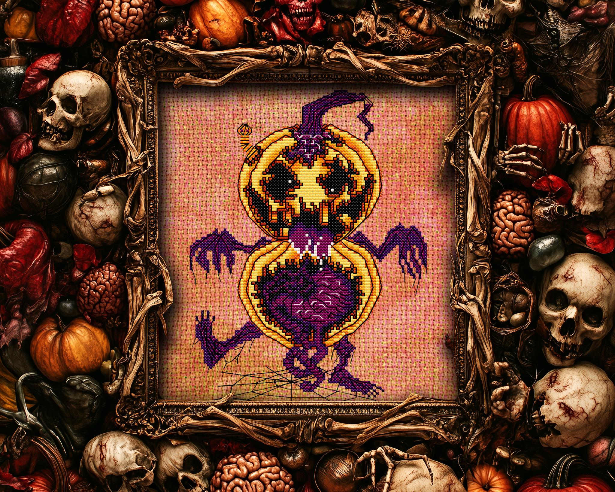 Zombkin Cross Stitch Pattern - Image 9