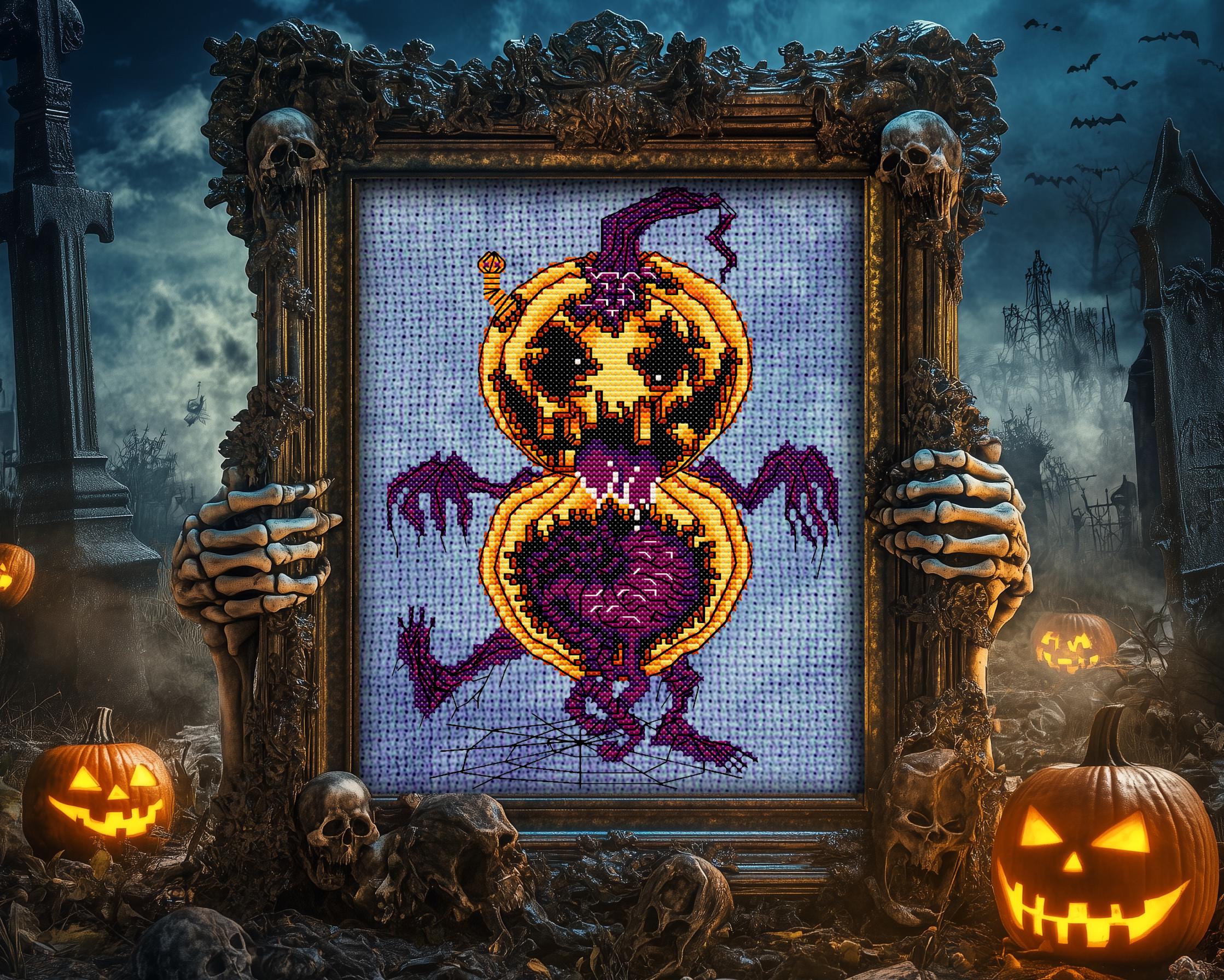 Zombkin Cross Stitch Pattern - Image 6