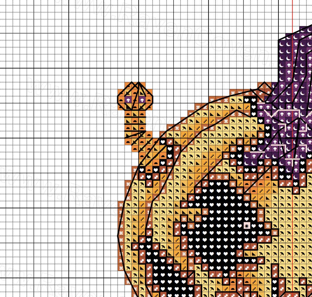 Zombkin Cross Stitch Pattern - Image 4