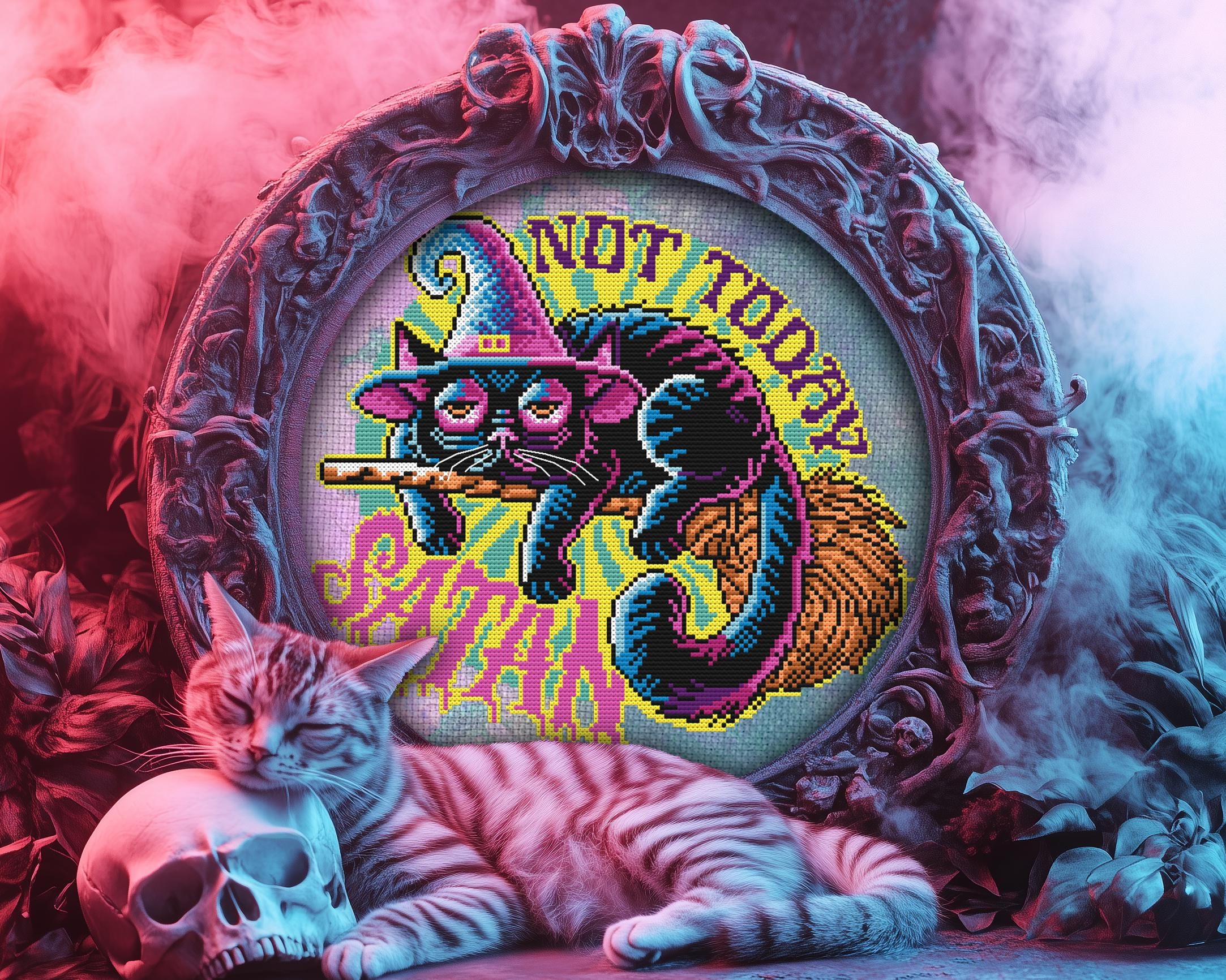 Not Today Satan Cross Stitch Pattern - Image 4
