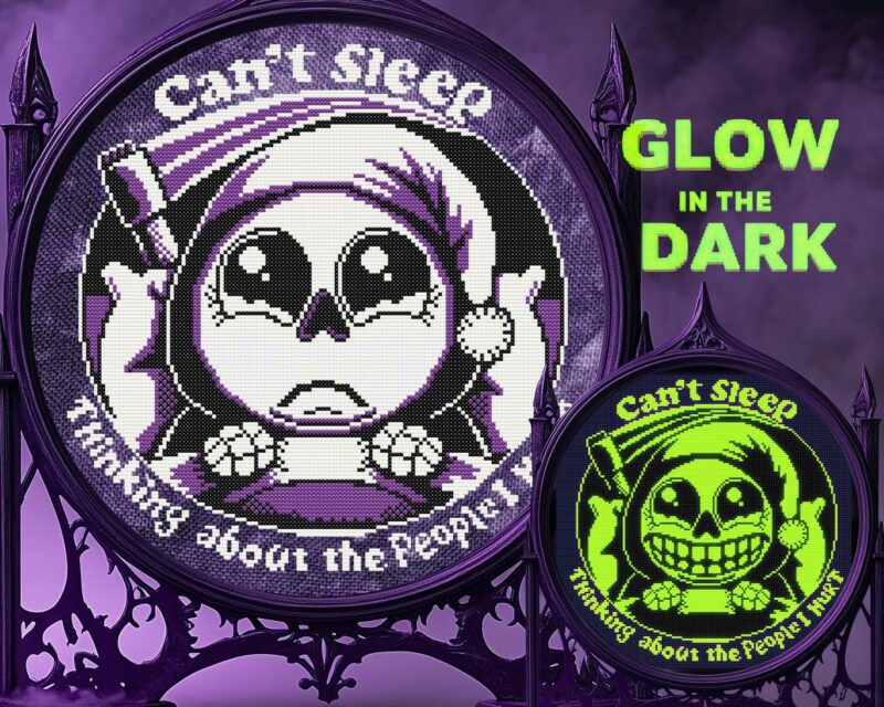 Grin Reaper Cross Stitch Pattern