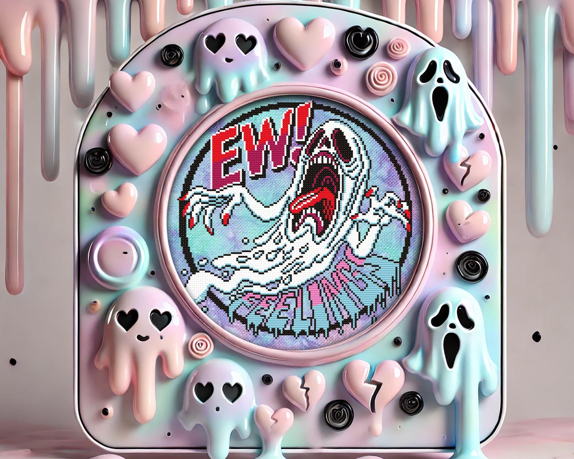 Ew Feelings Cross Stitch Pattern - Image 6