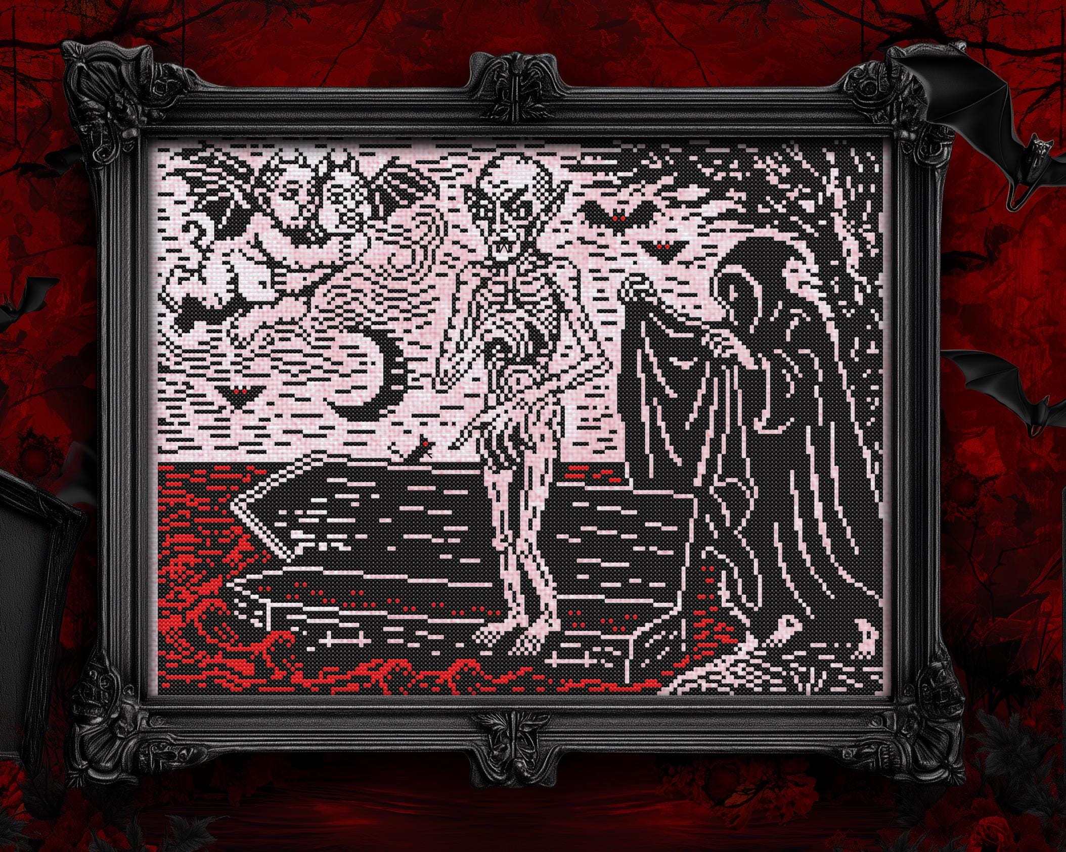 Birth Of Nosferatu Cross Stitch Pattern