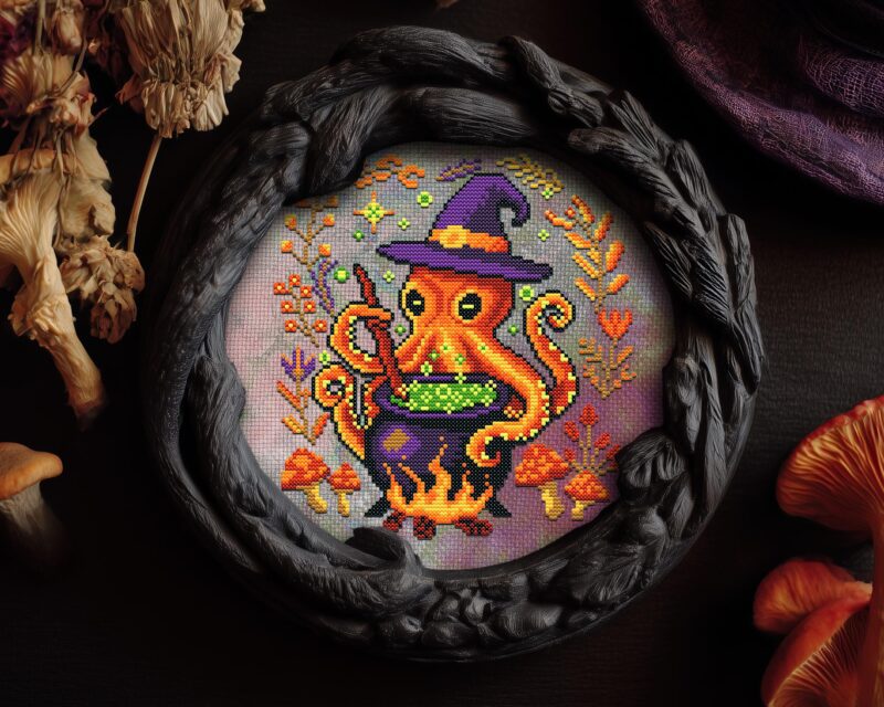 Hocus Octopus Lusus Cross Stitch Pattern - Image 6