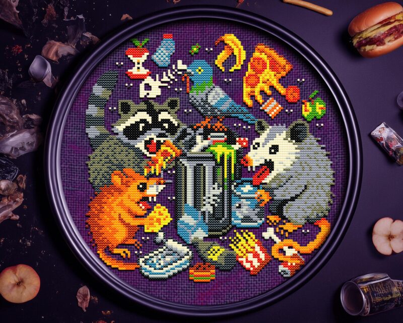 Scavengers Cross Stitch Pattern