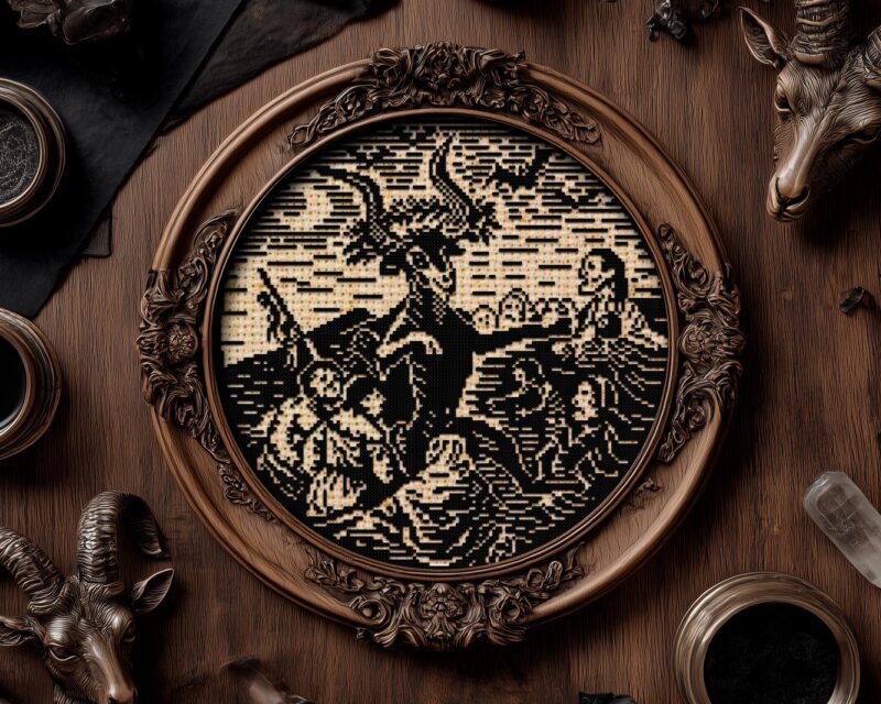 Witches Sabbath Cross Stitch Pattern