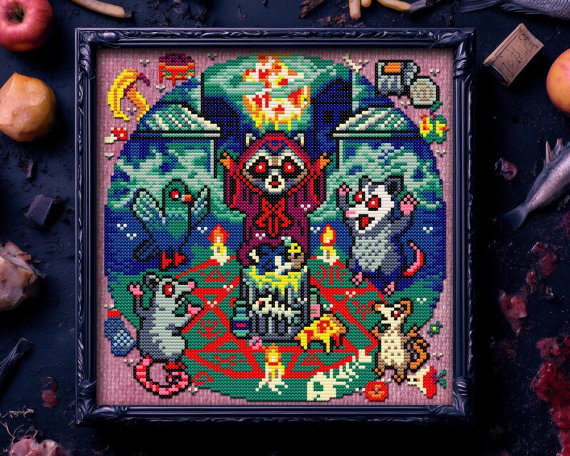 Trash Summoners Cross Stitch Pattern