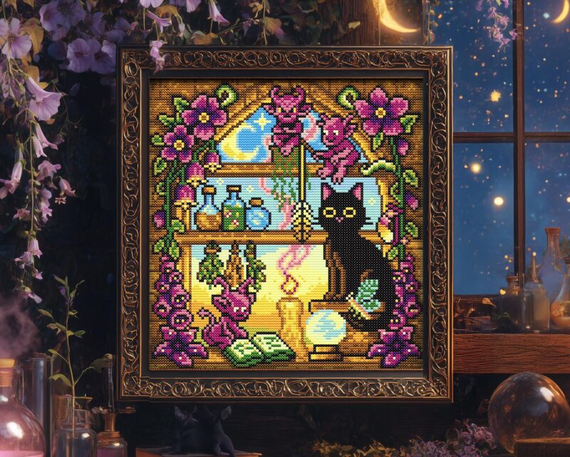Witch's Window Cross Stitch Pattern
