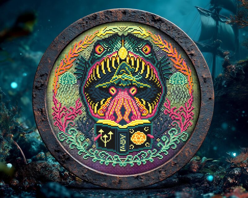 Ocean Witch Cross Stitch Pattern - Image 3