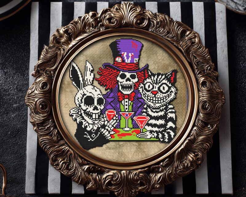 Mad Tea Party Cross Stitch Pattern - Image 6