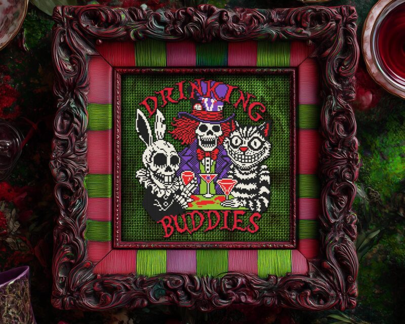 Mad Tea Party Cross Stitch Pattern - Image 5
