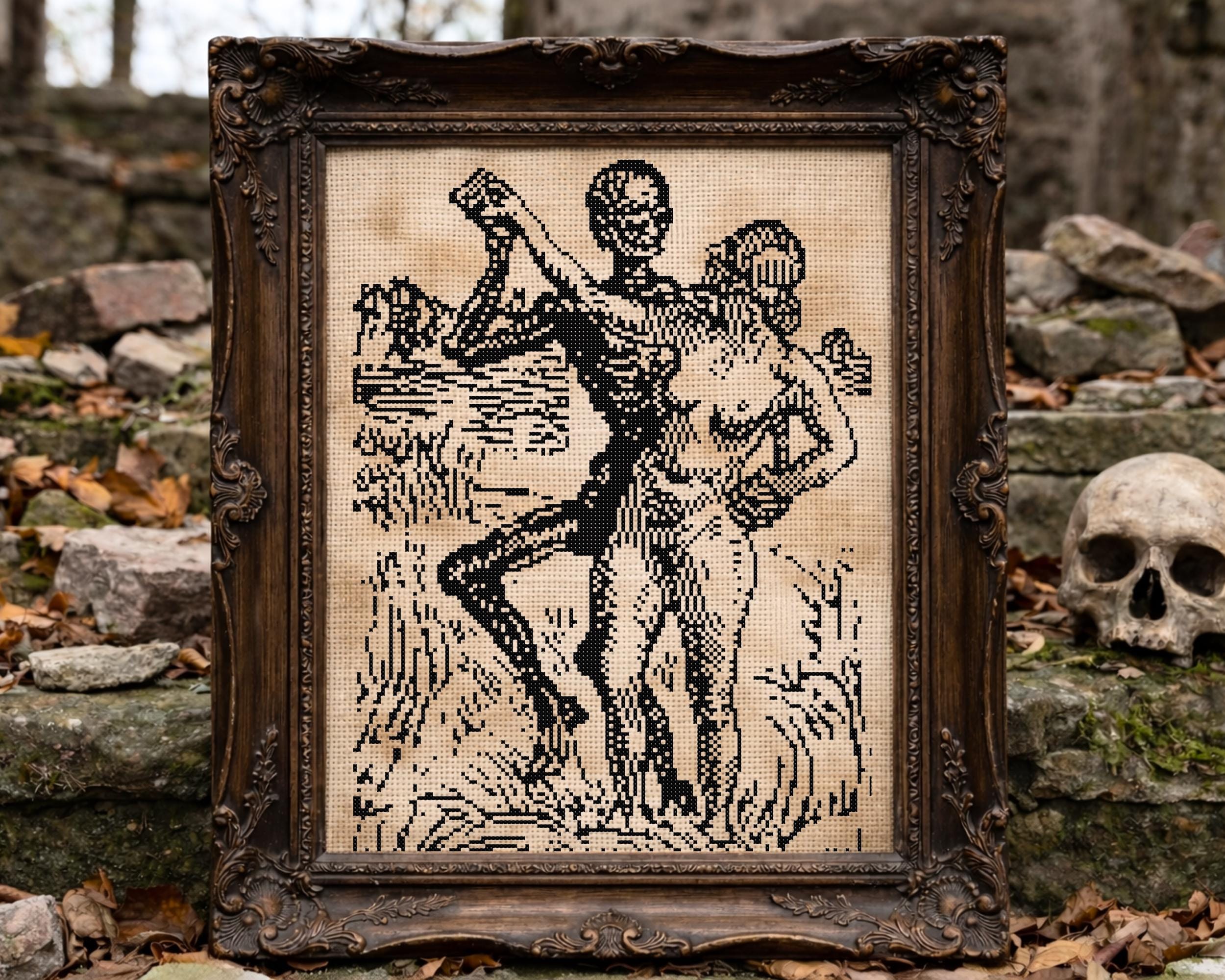 Dance of Death Cross Stitch Pattern Pt 4
